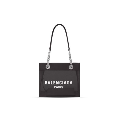 BALENCIAGA WOMEN'S DUTY FREE TOTE BAG SMALL IN BLACK 7416032AADB4590 (22.9*18.8*10.9cm)